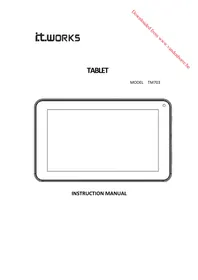 Notice IT WORKS TM703 Tablet