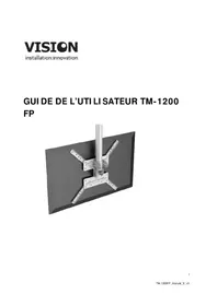 Notice VISION TM1200 FP Support écran plat