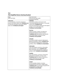 Notice TURTLE BEACH EAR FORCE P11 Ecouteur