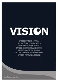 Notice VISION SP1300W Lautsprecher