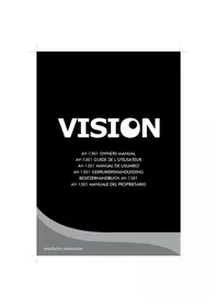 Notice VISION AV1301 Recepteur