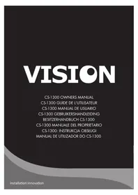 Notice VISION CS1300 Lautsprecher