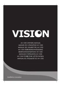 Notice VISION AV1500 Ricevitore