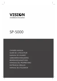 Notice VISION SP5000 Altoparlante