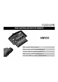 Notice VELLEMAN VM151 Afstandsbediening