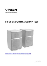 Notice VISION SP1600 Haut-parleur