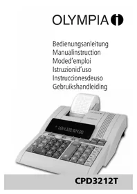 Notice OLYMPIA CPD 3212 T Calculator