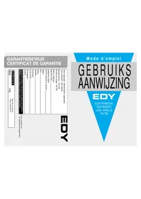 Notice Edy VW 708 Vaatwassers