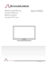 Notice SCHAUB LORENZ 26LEE4900 Televisore