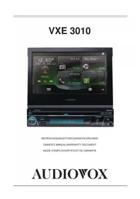 Notice AUDIOVOX VXE 3010 Autoradio