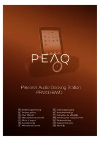 Notice PEAQ PPA200 Stacja dokująca