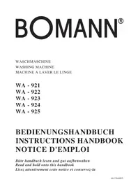 BOMANN WA 921 - Waschmaschine
