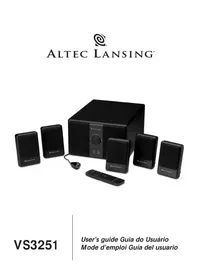Notice ALTEC LANSING VS3251 Haut-parleur