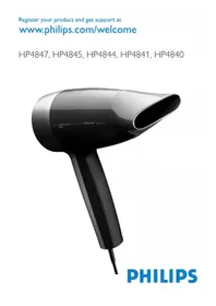 Notice PHILIPS COMPACT HP4841 헤어 드라이어