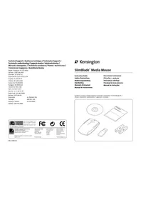 Notice KENSINGTON SLIMBLADE MEDIA MOUSE Muis