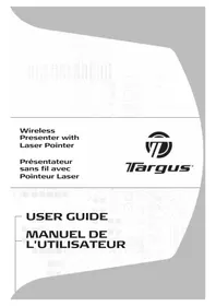 Notice TARGUS AMP16CA Wireless pointer