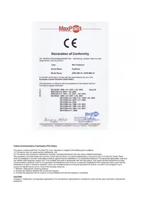 Notice KeySonic ACK340 U+ Keyboard