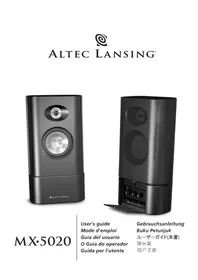 Notice ALTEC LANSING MX5020 Haut-parleur