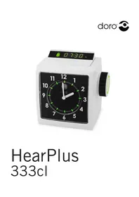 Notice DORO HEARPLUS 333CL Radioklocka