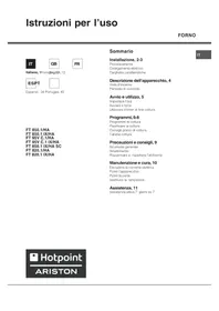 Notice HOTPOINT-ARISTON FT 95V C.1 (AN) HA Four