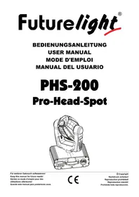 Notice Futurelight PHS200 Machine à effet