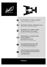 Notice Bell'O 7842B Support écran plat