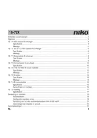 Notice Niko 16732 Remote control