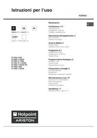 Notice HOTPOINT-ARISTON FT 820.1 IX HA Four