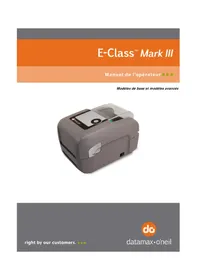 Notice Datamax O'Neil MARK III E4204B Imprimante d'étiquettes