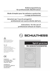 Notice Schulthess SPIRIT PROLINE TRI 9375 Sèche-linge