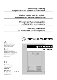 Notice Schulthess SPIRIT TOPLINE TC 8330 U Sèche-linge