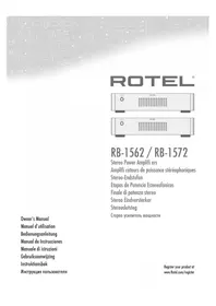 Notice ROTEL RB1572 V2 приёмник
