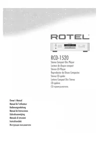Notice ROTEL RCD1520 V2 Cd-speler/recorder