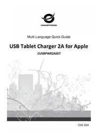 Notice CONCEPTRONIC CUSBPWR2ASET Chargeur téléphone portable