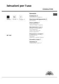 Notice HOTPOINT-ARISTON BF 1422 HA Congélateur