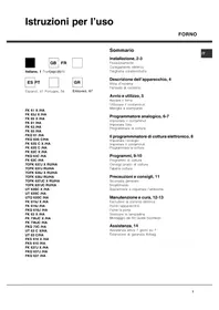 Notice HOTPOINT-ARISTON FK 61.1 XHA Four
