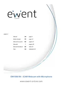 Notice Ewent EW1089 Webcam