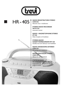 Notice Trevi HR405 Leitor/gravador de cd