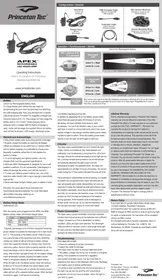 Notice Princeton Tec APEX RECHARHEABLE Lampe de poche