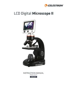 Notice CELESTRON LCD DIGITAL MICROSCOPE II 44341 Microscope