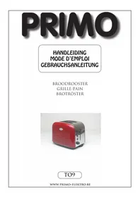 Notice PRIMO TO 9 Toaster