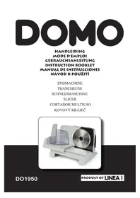 Notice DOMO DO1950S Trancheuse