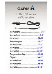Notice GARMIN GTM 30 GPS