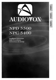 Notice AUDIOVOX NPC 5400