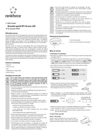 Notice Renkforce 1230711 Smartwatch