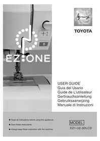 Notice TOYOTA EZ800 Machine à coudre