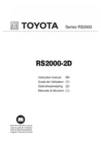 Notice TOYOTA SUPERIOR 2D DFL Machine à coudre