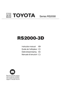 Notice TOYOTA DFL EXPERT 3D Machine à coudre