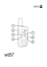 Notice DORO WT87 Moniteurs pour bébé