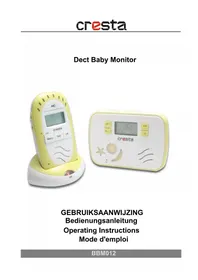 Notice Cresta BBM012 DECT Baby monitors